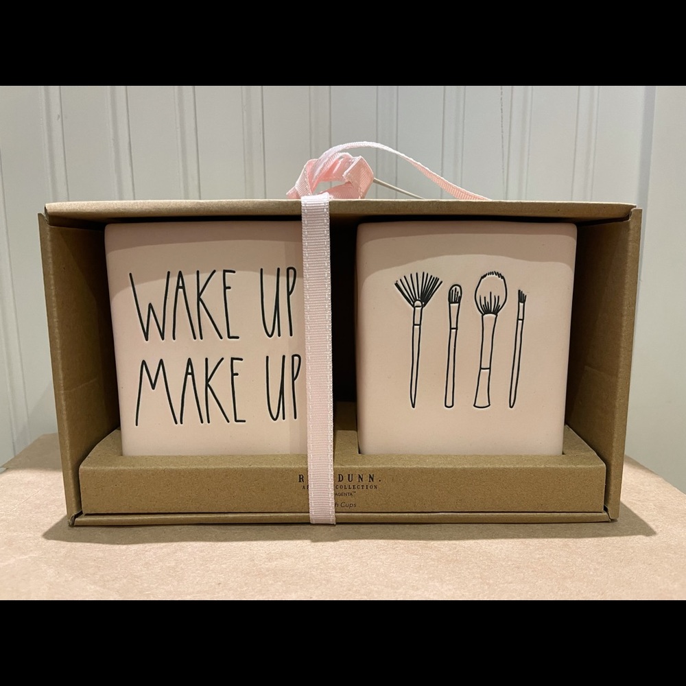 Rae Dunn WAKE UP MAKE UP